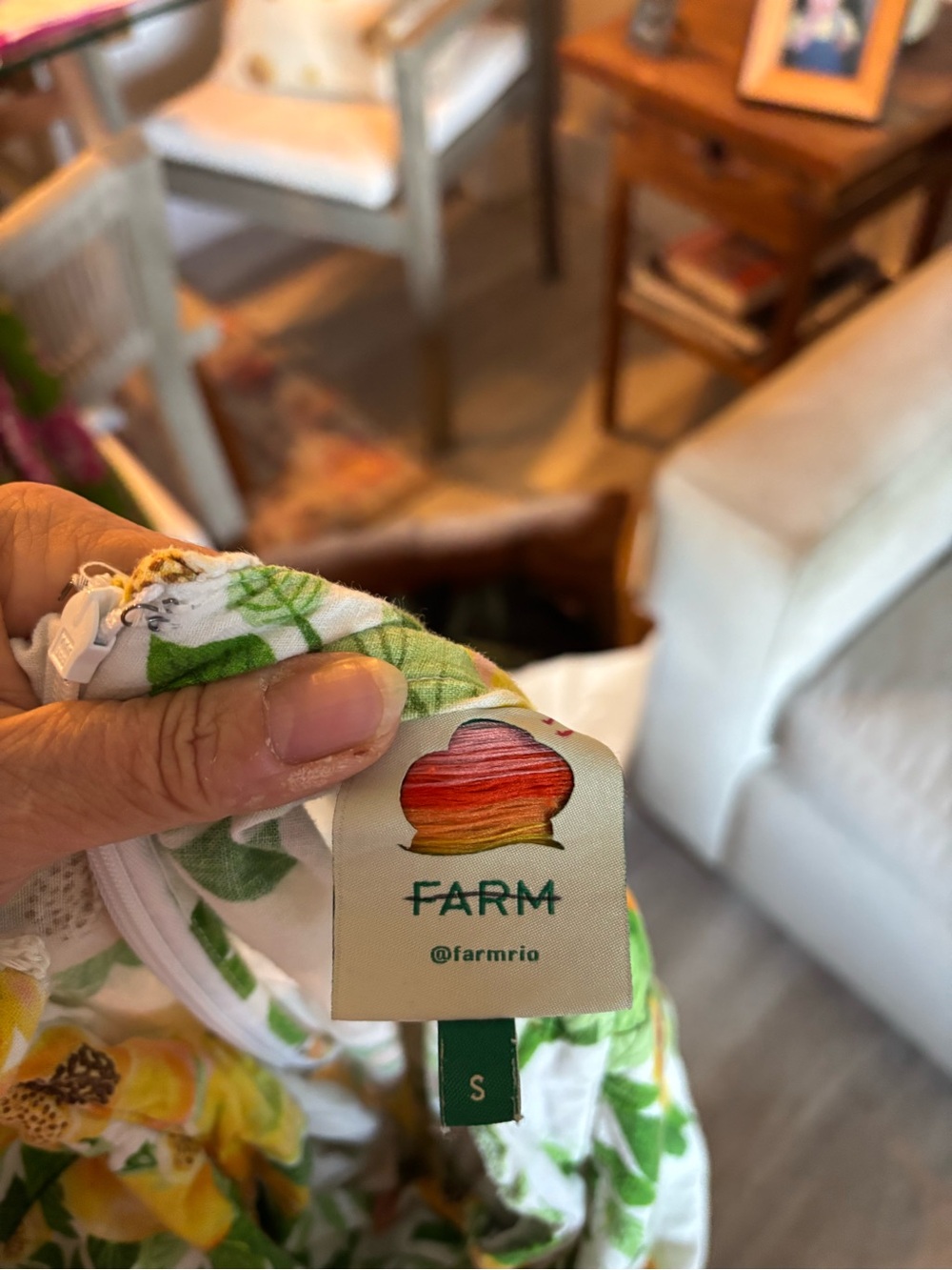 Farm Rio Papaya Salad Scarf Maxi dress - Picture 15 of 16